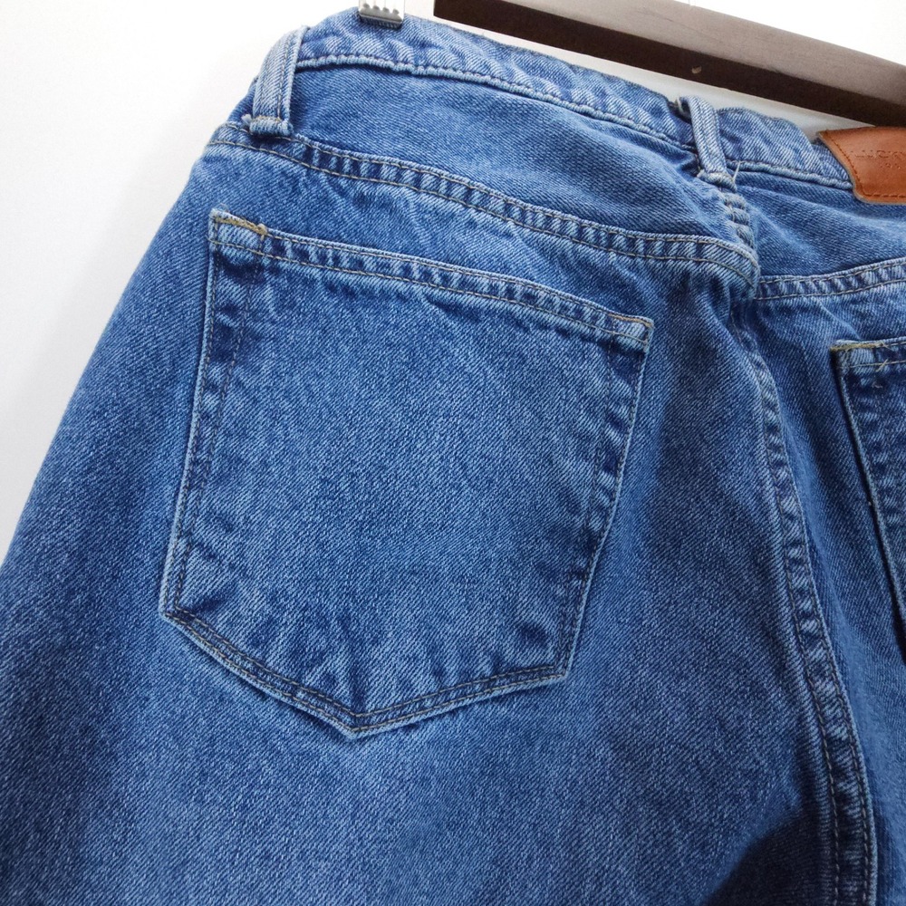 Lucky Brand Drew Mom Jeans Womens 6/28 Blue Vintage High Rise Raw Hem Straight - Picture 3 of 12
